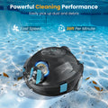 Y10 Cordless Robotic Pool Cleaner,90 Mins Runtime,Self-Parking, for Above/Inground Pools up to 65Ft/1100 Sq.Ft (Black))